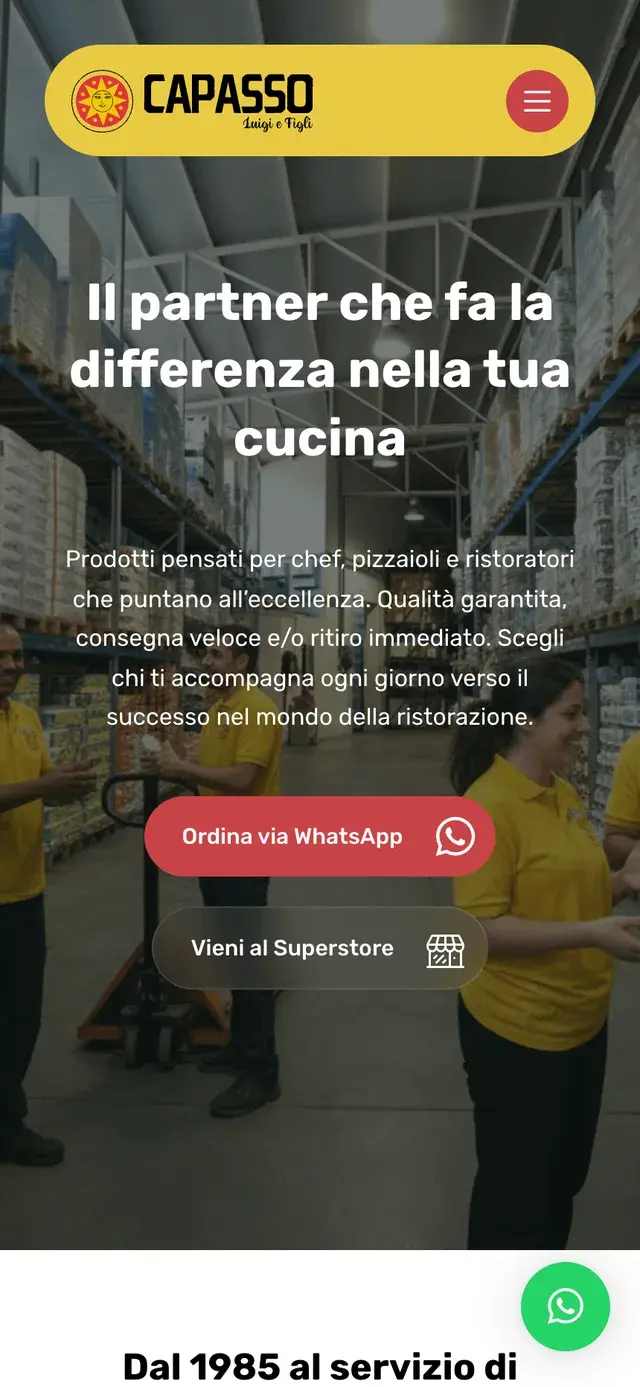 Sito web Capasso Luigi su smartphone