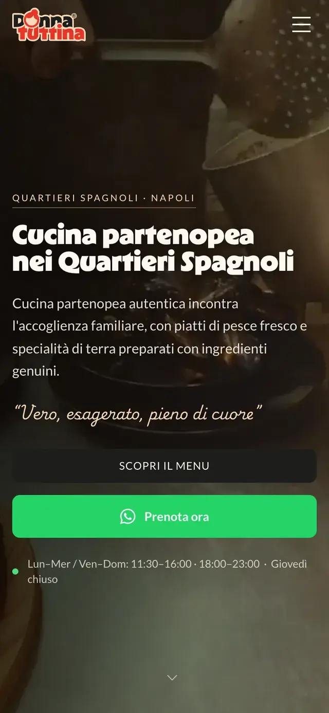 Sito web Donna Tuttina su smartphone